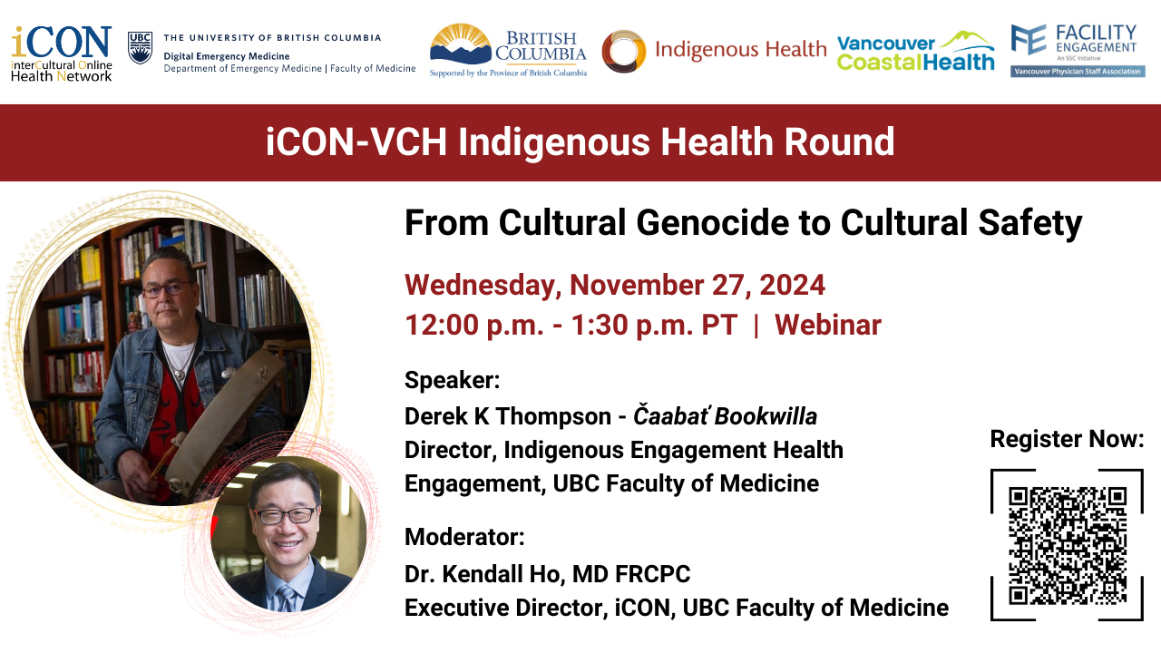 Register Now: iCON-VCH Indigenous Health Round on November 27, 2024